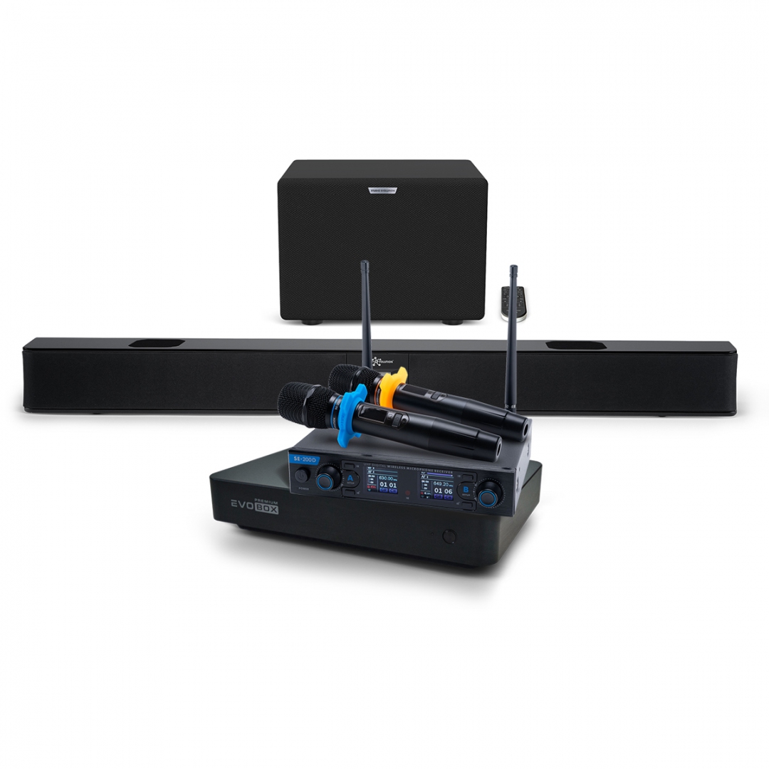 Hi-End караоке-система EVOBOX Premium + EvoSoundBar (саундбар с караоке) в Челябинской области