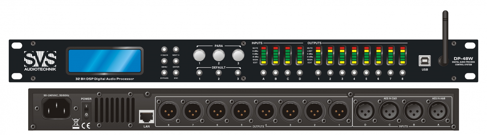 SVS Audiotechnik DP-48W Цифровой процессор: 4 входа 8 выходов в Челябинской области