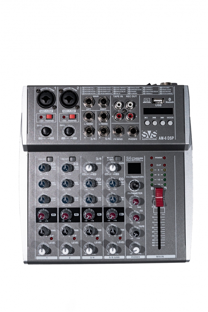 SVS Audiotechnik mixers AM-6 DSP Микшерный пульт аналоговый, 6-канальный SVS Audiotechnik mixers в Челябинской области