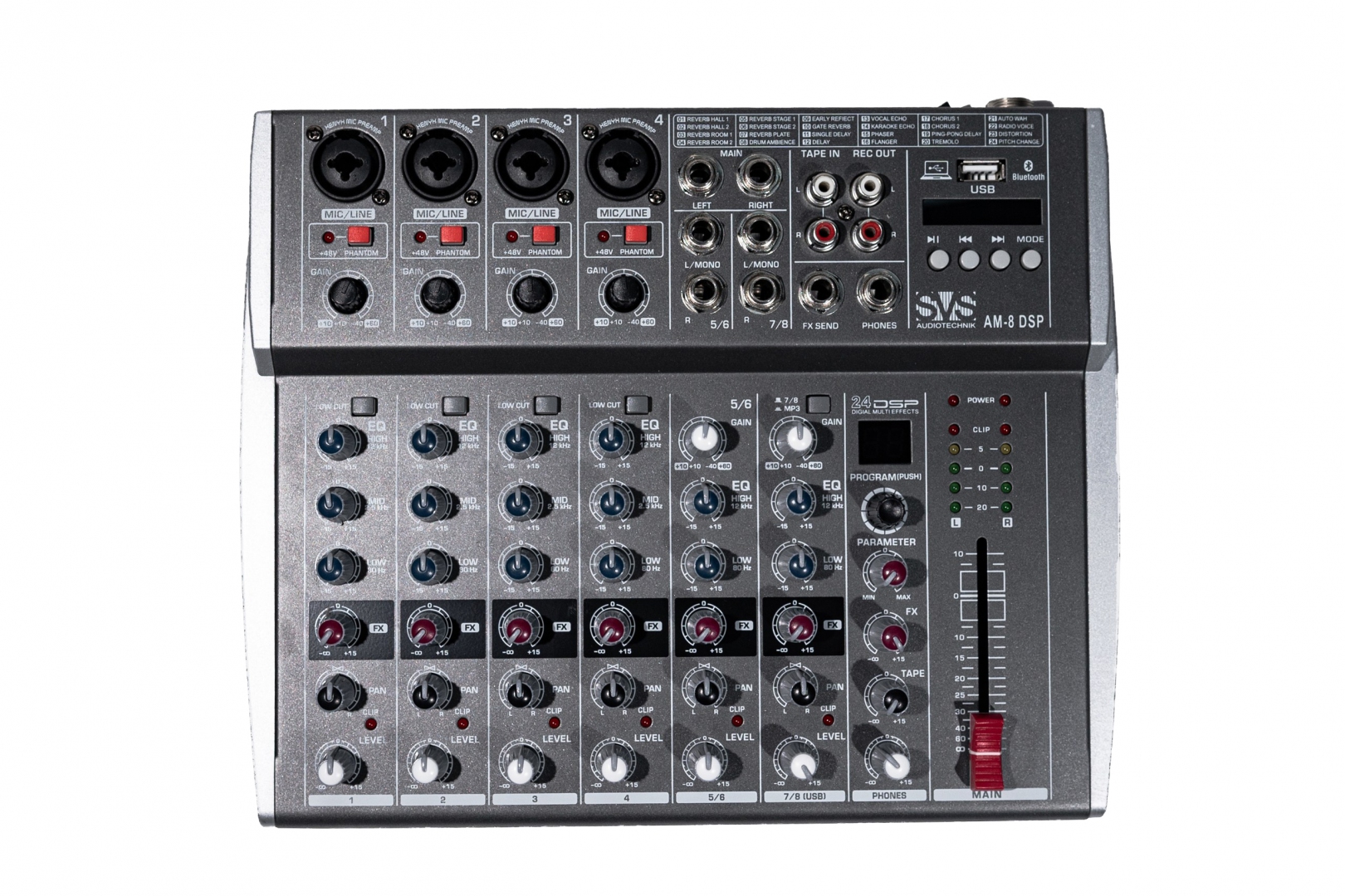 SVS Audiotechnik mixers AM-8 DSP Микшерный пульт аналоговый, 8-канальный в Челябинской области